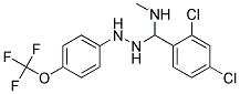 3-(2,4-DICHLOROPHENYL)-1-[4-(TRIFLUOROMETHOXY)PHENYL]-1,2,4-TRIAZAPENTANE Struktur