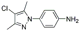 4-(4-CHLORO-3,5-DIMETHYL-1H-PYRAZOL-1-YL)ANILINE Struktur