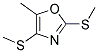 5-METHYL-2,4-BIS-METHYLSULFANYL-OXAZOLE Struktur