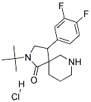 2-TERT-BUTYL-4-(3,4-DIFLUOROPHENYL)-2,7-DIAZASPIRO[4.5]DECAN-1-ONE HYDROCHLORIDE Struktur