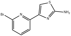 4-(6-BROMO-2-PYRIDINYL)-1,3-THIAZOL-2-AMINE Struktur