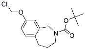 8-CHLOROMETHOXY-1,3,4,5-TETRAHYDRO-BENZO[C]AZEPINE-2-CARBOXYLIC ACID TERT-BUTYL ESTER Struktur