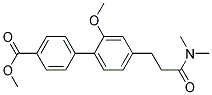 4'-(2-DIMETHYLCARBAMOYL-ETHYL)-2'-METHOXY-BIPHENYL-4-CARBOXYLIC ACID METHYL ESTER Struktur