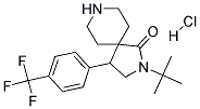 2-TERT-BUTYL-4-(4-(TRIFLUOROMETHYL)PHENYL)-2,8-DIAZASPIRO[4.5]DECAN-1-ONE HYDROCHLORIDE Struktur