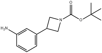 TERT-BUTYL 3-(3-AMINOPHENYL)AZETIDINE-1-CARBOXYLATE Struktur