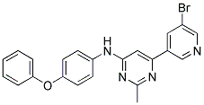 6-(5-BROMOPYRIDIN-3-YL)-2-METHYL-N-(4-PHENOXYPHENYL)PYRIMIDIN-4-AMINE Struktur