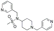 N-(PYRIDIN-3-YLMETHYL)-N-[1-(PYRIDIN-4-YLMETHYL)PIPERIDIN-4-YL]METHANESULFONAMIDE Struktur