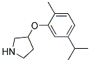 3-(5-ISOPROPYL-2-METHYLPHENOXY)PYRROLIDINE Struktur