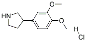 (R)-3-(3,4-DIMETHOXYPHENYL)PYRROLIDINE HYDROCHLORIDE Struktur