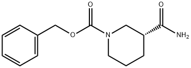 (R)-3-CARBAMOYL-PIPERIDINE-1-CARBOXYLIC ACID BENZYL ESTER Struktur