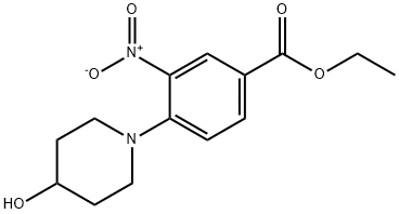 ETHYL 3-NITRO-4-(PIPERIDIN-4-OL-1-YL)BENZOATE Struktur