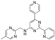 N-[(5-METHYLPYRIMIDIN-2-YL)METHYL]-2-PYRIDIN-2-YL-6-PYRIDIN-4-YLPYRIMIDIN-4-AMINE Struktur