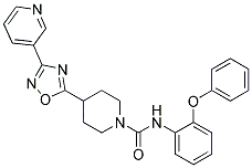 N-(2-PHENOXYPHENYL)-4-(3-PYRIDIN-3-YL-1,2,4-OXADIAZOL-5-YL)PIPERIDINE-1-CARBOXAMIDE Struktur