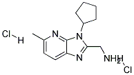 C-(3-CYCLOPENTYL-5-METHYL-3H-IMIDAZO[4,5-B]PYRIDIN-2-YL)-METHYLAMINE DIHYDROCHLORIDE Struktur