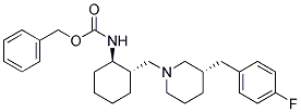 N-CBZ-(1R,2S)-2-(((S)-3-(4-FLUOROBENZYL)PIPERIDIN-1-YL)METHYL) CYCLOHEXANAMINE Struktur