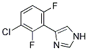 4-(3-CHLORO-2,6-DIFLUORO-PHENYL)-1H-IMIDAZOLE Struktur