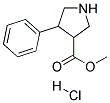 4-PHENYL-PYRROLIDINE-3-CARBOXYLIC ACID METHYL ESTER HYDROCHLORIDE Struktur