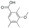 3-METHOXY-2,4,5-TRIMETHYL-BENZOIC ACID Struktur