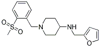 N-(2-FURYLMETHYL)-1-[2-(METHYLSULFONYL)BENZYL]PIPERIDIN-4-AMINE Struktur