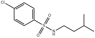 4-CHLORO-N-(3-METHYLBUTYL)BENZENESULFONAMIDE Struktur