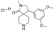 4-(3,5-DIMETHOXYPHENYL)-2-METHYL-2,8-DIAZASPIRO[4.5]DECAN-1-ONE HYDROCHLORIDE Struktur