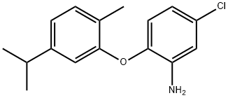 5-CHLORO-2-(5-ISOPROPYL-2-METHYLPHENOXY)ANILINE Struktur