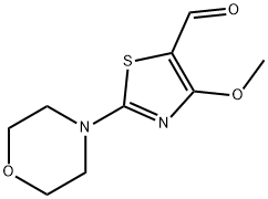 4-METHOXY-2-MORPHOLIN-4-YL-THIAZOLE-5-CARBALDEHYDE Struktur