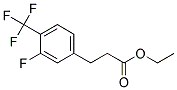 3-(3-FLUORO-4-TRIFLUOROMETHYL-PHENYL)-PROPIONIC ACID ETHYL ESTER Struktur