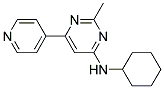 N-CYCLOHEXYL-2-METHYL-6-PYRIDIN-4-YLPYRIMIDIN-4-AMINE Struktur