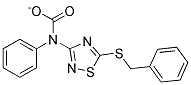 (5-BENZYLTHIO-1,2,4-THIADIAZOL-3-YL)PHENYLCARBAMATE Struktur