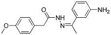 (4-METHOXY-PHENYL)-ACETIC ACID [1-(3-AMINO-PHENYL)-ETHYLIDENE]-HYDRAZIDE Struktur