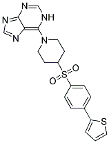 6-(4-([4-(2-THIENYL)PHENYL]SULFONYL)PIPERIDIN-1-YL)-1H-PURINE Struktur