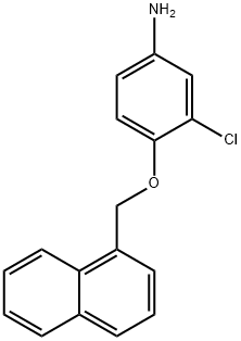 3-CHLORO-4-(1-NAPHTHYLMETHOXY)ANILINE Struktur