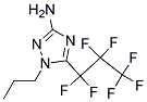 5-HEPTAFLUOROPROPYL-1-PROPYL-1H-[1,2,4]TRIAZOL-3-YLAMINE Struktur