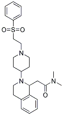 N,N-DIMETHYL-2-(2-(1-[2-(PHENYLSULFONYL)ETHYL]PIPERIDIN-4-YL)-1,2,3,4-TETRAHYDROISOQUINOLIN-1-YL)ACETAMIDE Struktur