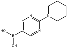 (2-PIPERIDIN-1-YLPYRIMIDIN-5-YL)BORONIC ACID Structure