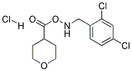 4-(2,4-DICHLORO-BENZYLAMINO)-TETRAHYDRO-PYRAN-4-CARBOXYLIC ACID HYDROCHLORIDE Struktur