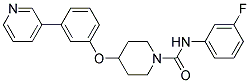 N-(3-FLUOROPHENYL)-4-(3-PYRIDIN-3-YLPHENOXY)PIPERIDINE-1-CARBOXAMIDE Struktur