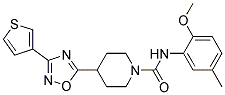 N-(2-METHOXY-5-METHYLPHENYL)-4-[3-(3-THIENYL)-1,2,4-OXADIAZOL-5-YL]PIPERIDINE-1-CARBOXAMIDE Struktur