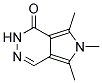 5,6,7-TRIMETHYL-2,6-DIHYDRO-1H-PYRROLO[3,4-D]PYRIDAZIN-1-ONE Struktur