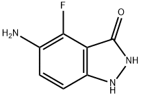 5-AMINO-4-FLUORO-3-HYDROXY (1H)INDAZOLE Struktur