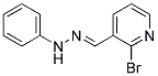 N-(2-BROMO-PYRIDIN-3-YLMETHYLENE)-N'-PHENYL-HYDRAZINE Struktur