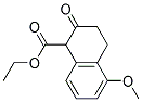 5-METHOXY-2-OXO-1,2,3,4-TETRAHYDRO-NAPHTHALENE-1-CARBOXYLIC ACID ETHYL ESTER Struktur