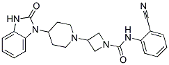 N-(2-CYANOPHENYL)-3-[4-(2-OXO-2,3-DIHYDRO-1H-BENZIMIDAZOL-1-YL)PIPERIDIN-1-YL]AZETIDINE-1-CARBOXAMIDE Struktur