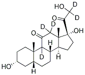 5BETA-PREGNAN-3ALPHA,17ALPHA,21-TRIOL-11,20-DIONE-9,12,12,21,21-D5 Struktur