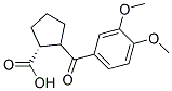 (R)-2-(3,4-DIMETHOXY-BENZOYL)-CYCLOPENTANECARBOXYLIC ACID Struktur