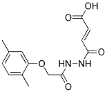 3-(N'-[2-(2,5-DIMETHYL-PHENOXY)-ACETYL]-HYDRAZINOCARBONYL)-ACRYLIC ACID Struktur