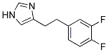 4-[2-(3,4-DIFLUORO-PHENYL)-ETHYL]-1H-IMIDAZOLE Struktur