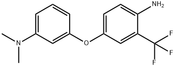 N-(3-[4-AMINO-3-(TRIFLUOROMETHYL)PHENOXY]PHENYL)-N,N-DIMETHYLAMINE Struktur