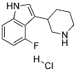 4-FLUORO-3-(PIPERIDIN-3-YL)-1H-INDOLE HYDROCHLORIDE Struktur